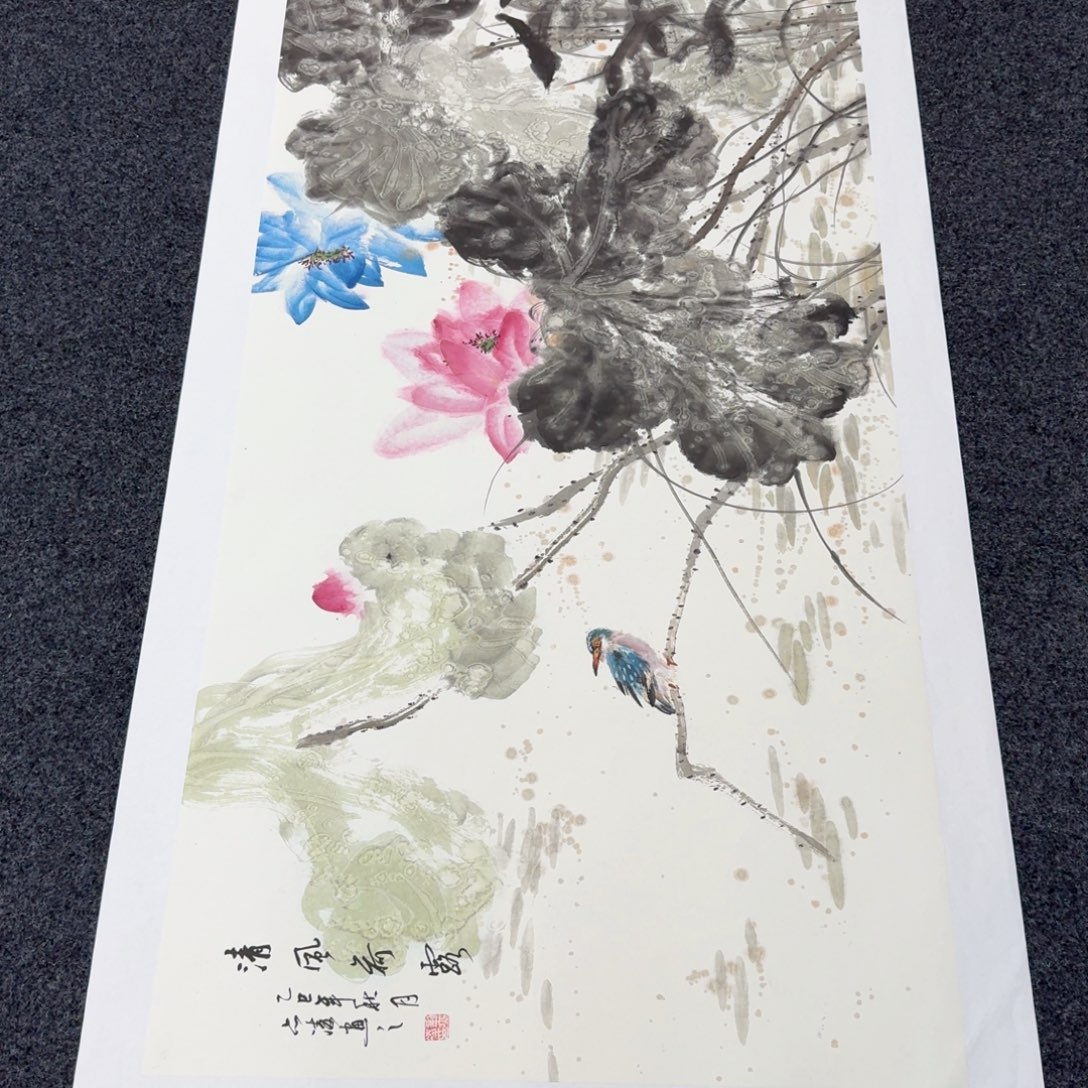 国画国画作品山水花鸟纯手绘