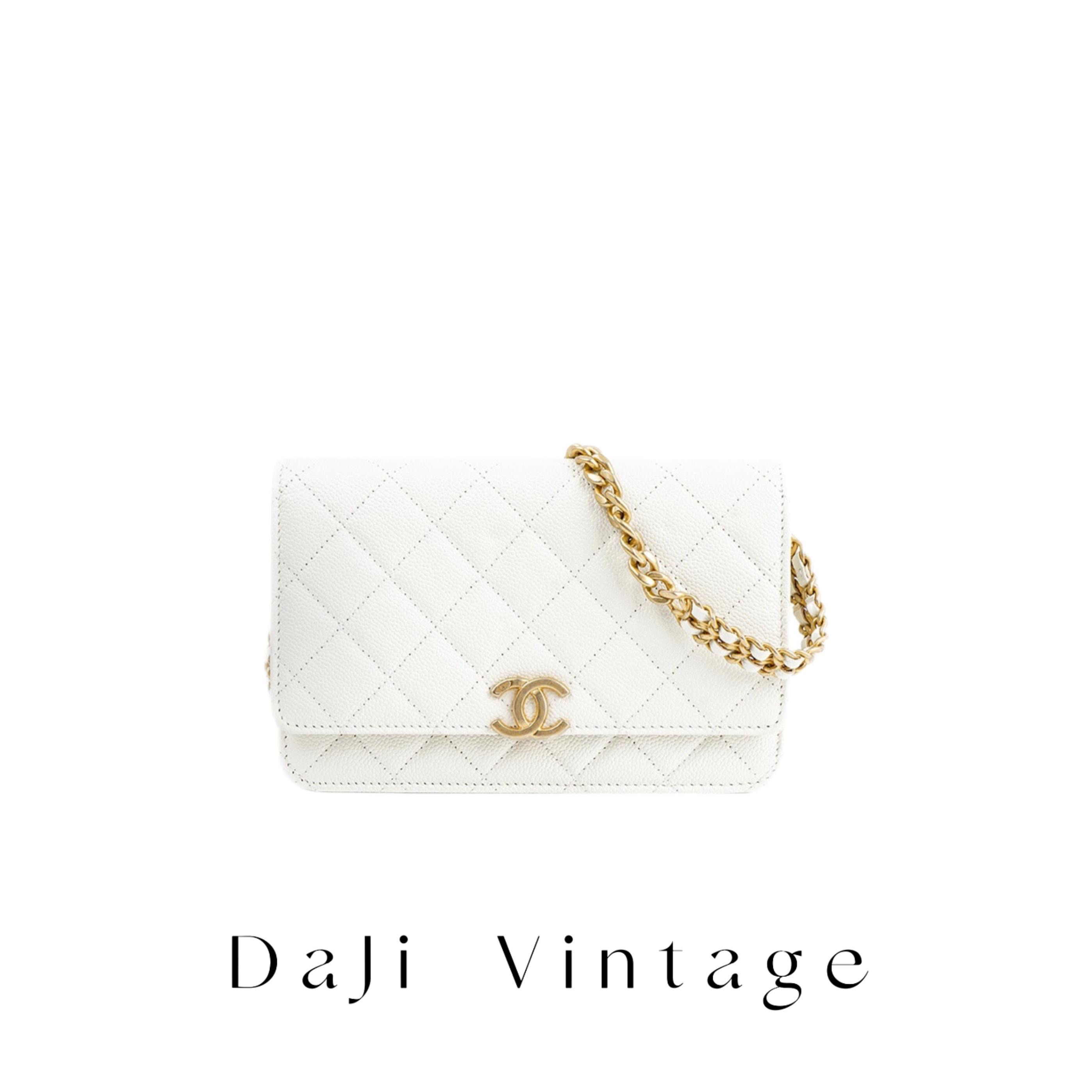 95新 Chanel/香奈儿 大吉中古/tj/Chanel白金双链条woc斜挎包