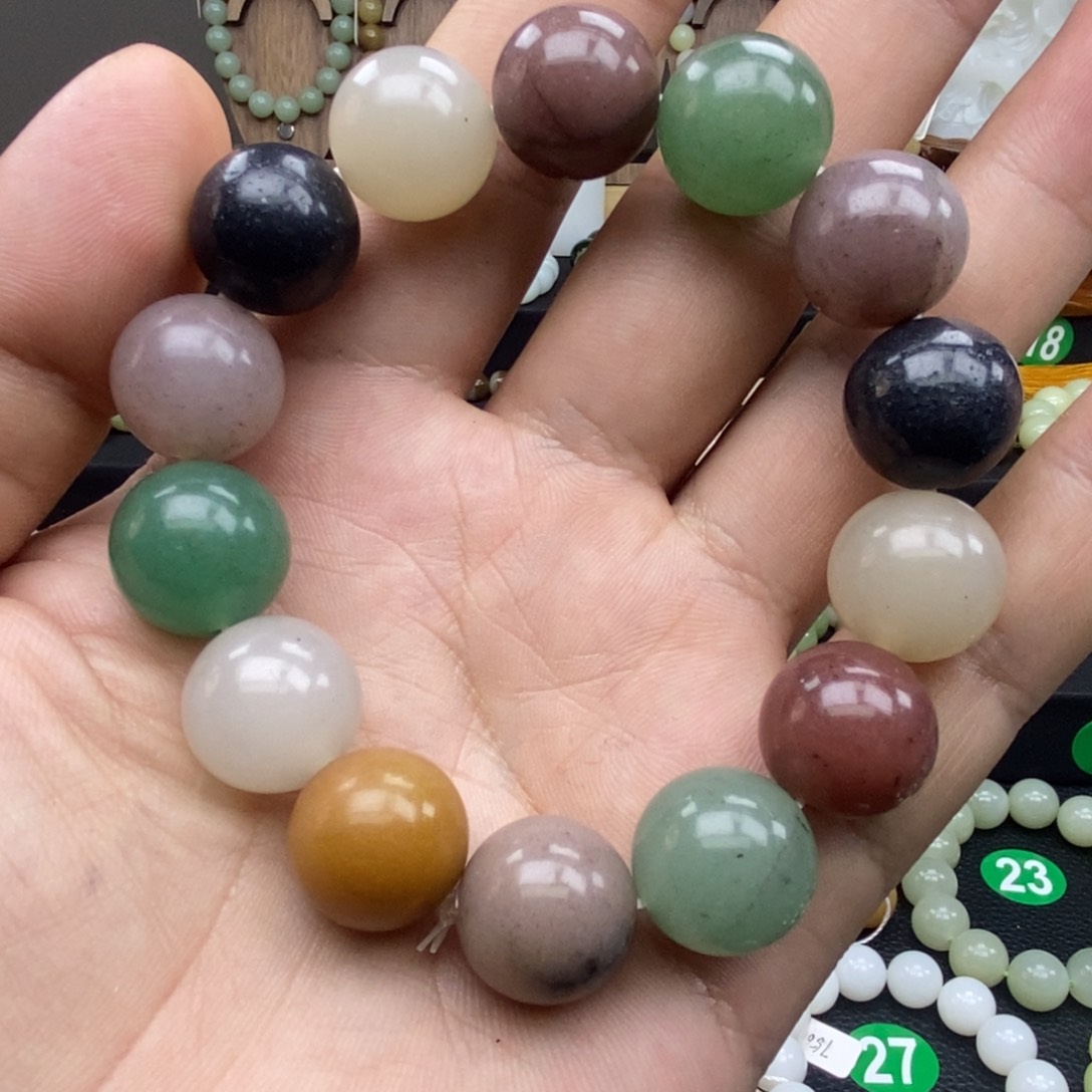 石英质玉手链未镶嵌卡16