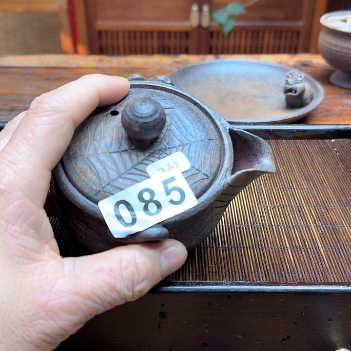 纯手工制作粗陶茶具