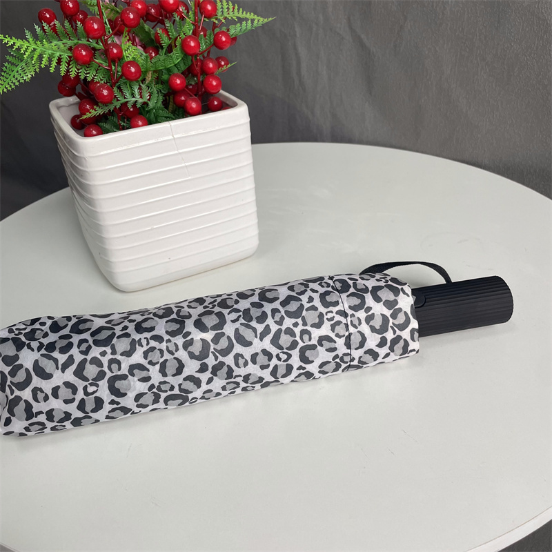 外贸原单三折全自动斑点防紫外线遮阳防晒晴雨伞八骨铝合金B43