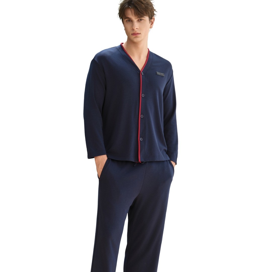 男士春秋家居服套装