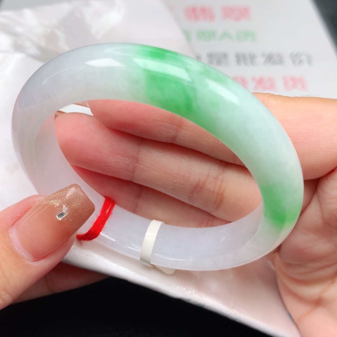 未镶嵌手镯翡翠54.55正圈