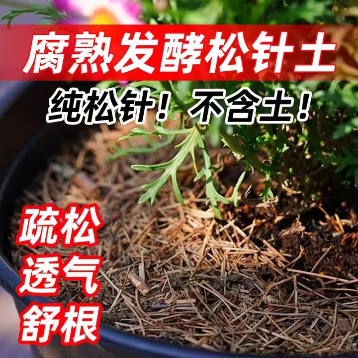 10斤纯松针发酵腐熟天然腐殖土养花种菜育苗通用型营养土