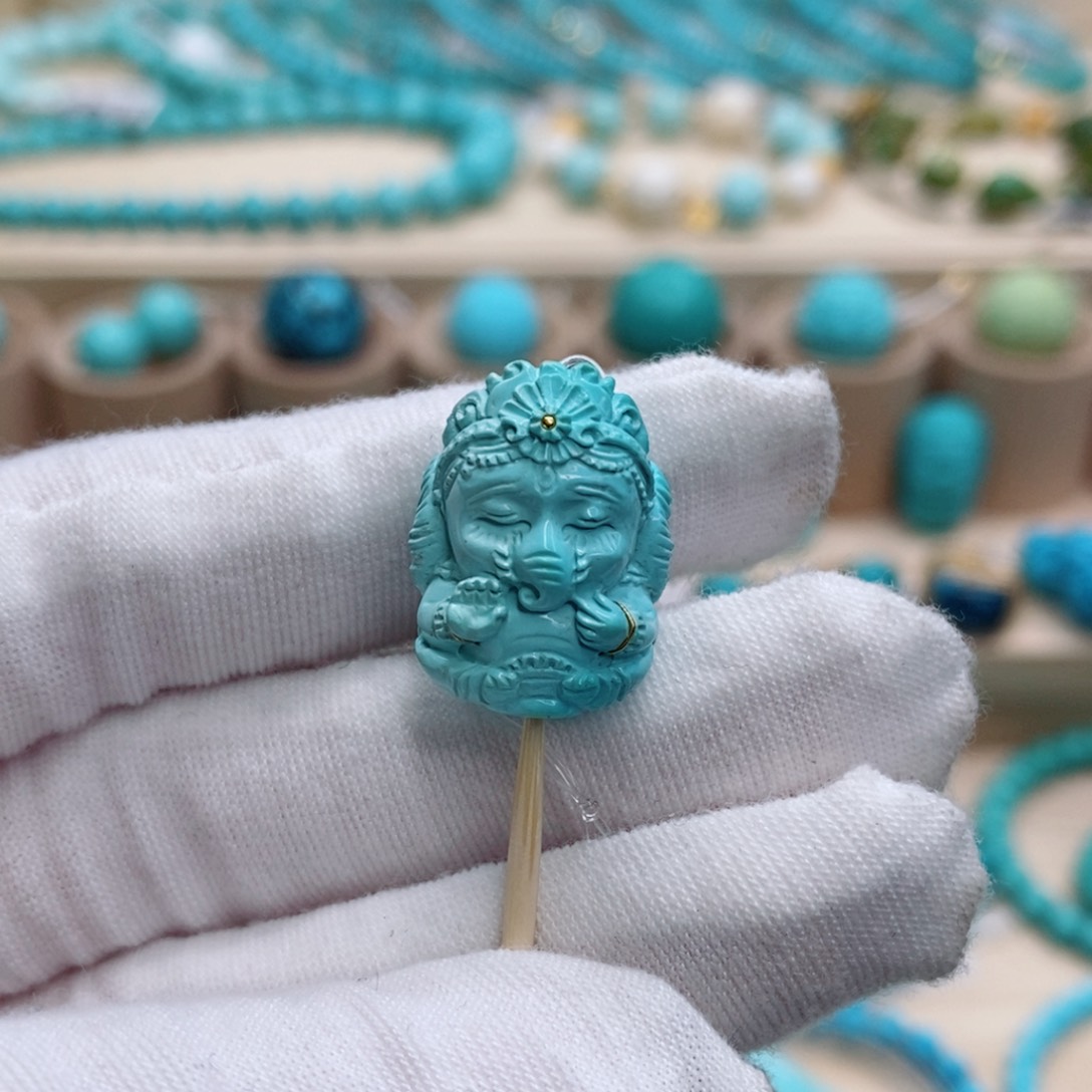 绿松石珠宝奇石未镶嵌