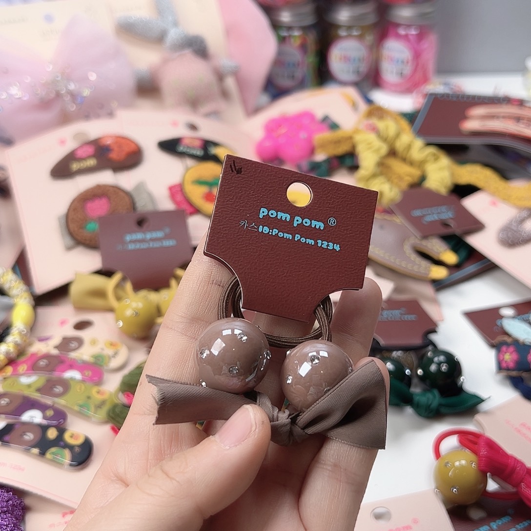 Pom咖球发圈儿童韩国