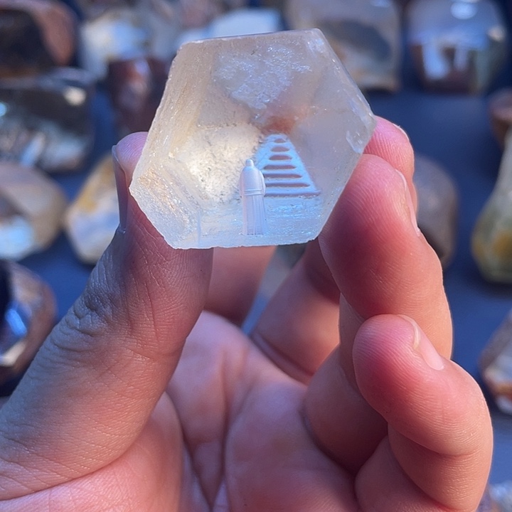 水晶未镶嵌珠宝半成品