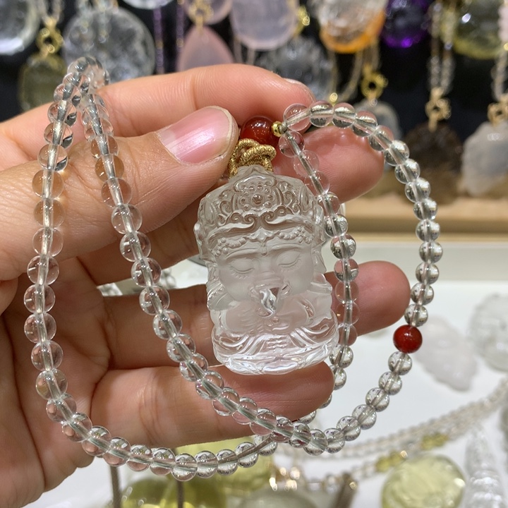 水晶颈饰未镶嵌天然