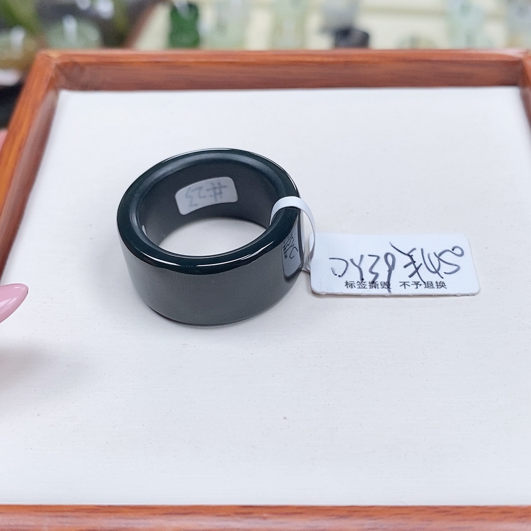 和田玉戒指未镶嵌仙**根专拍22-20.3