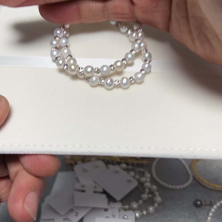 钛钢手绳淡水珍珠