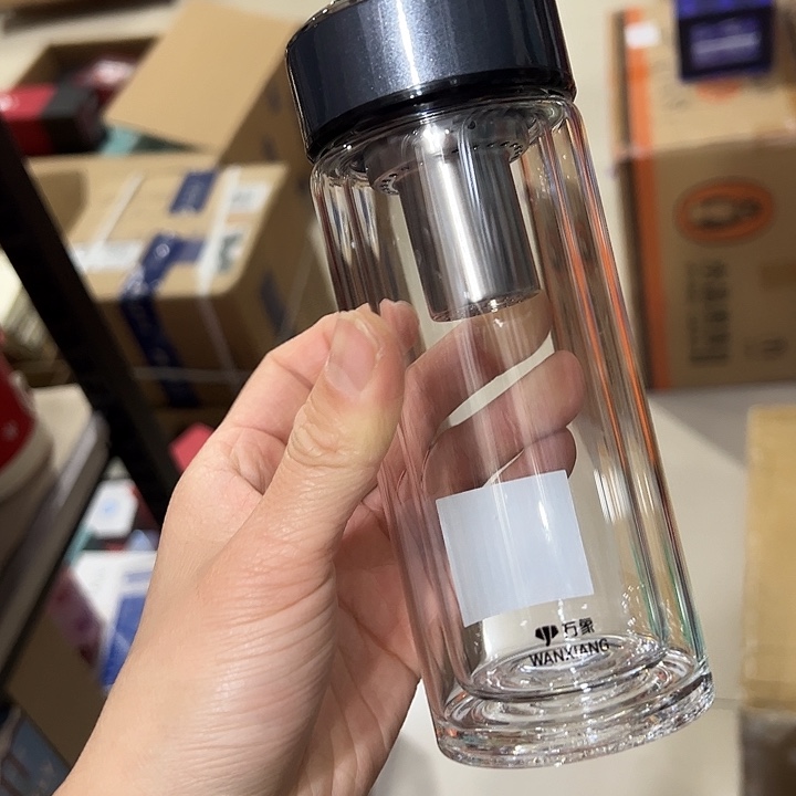 万象v275玻璃杯双层玻璃杯185➕杯套
