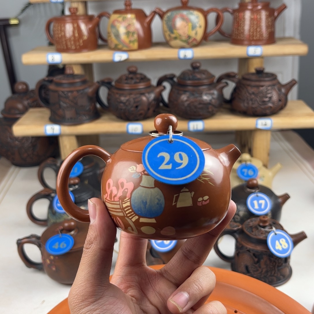 壶150cc复烧精品，建水紫陶全手工制作，老匠人传承手艺