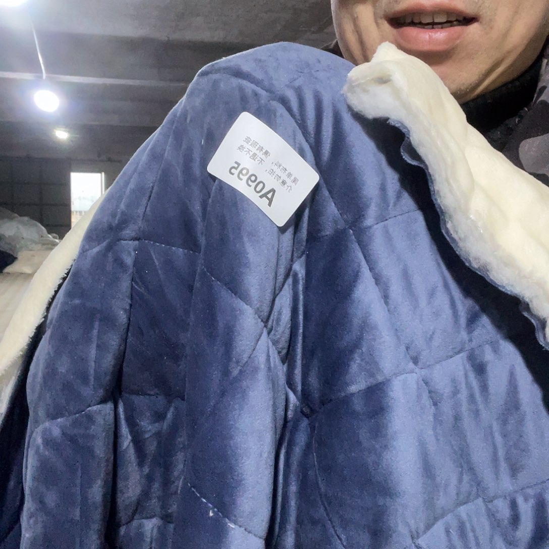 宽1.75米尘土脏加厚款双面毛绒绗棉1米价995