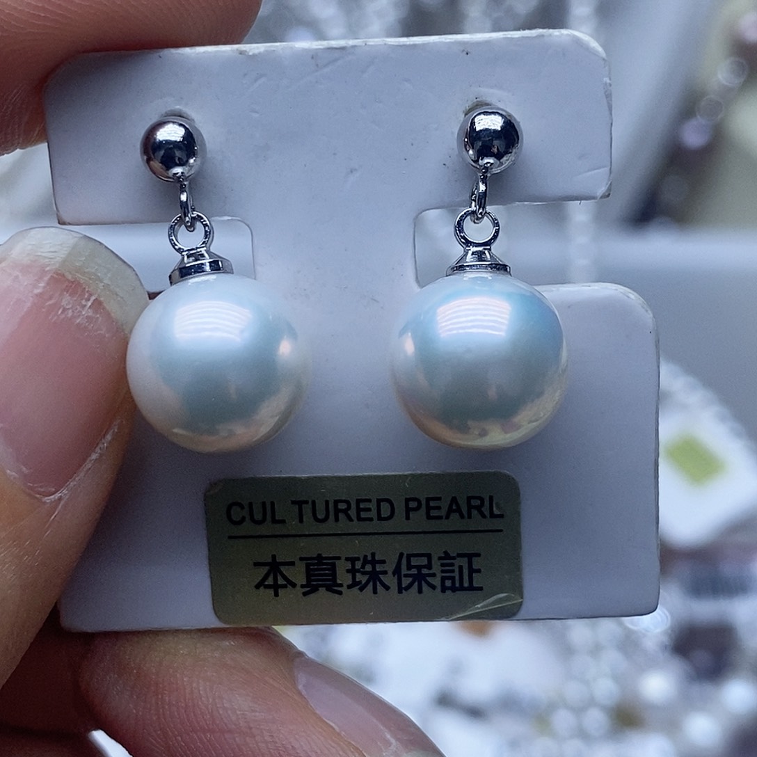 未镶嵌耳钉淡水珍珠