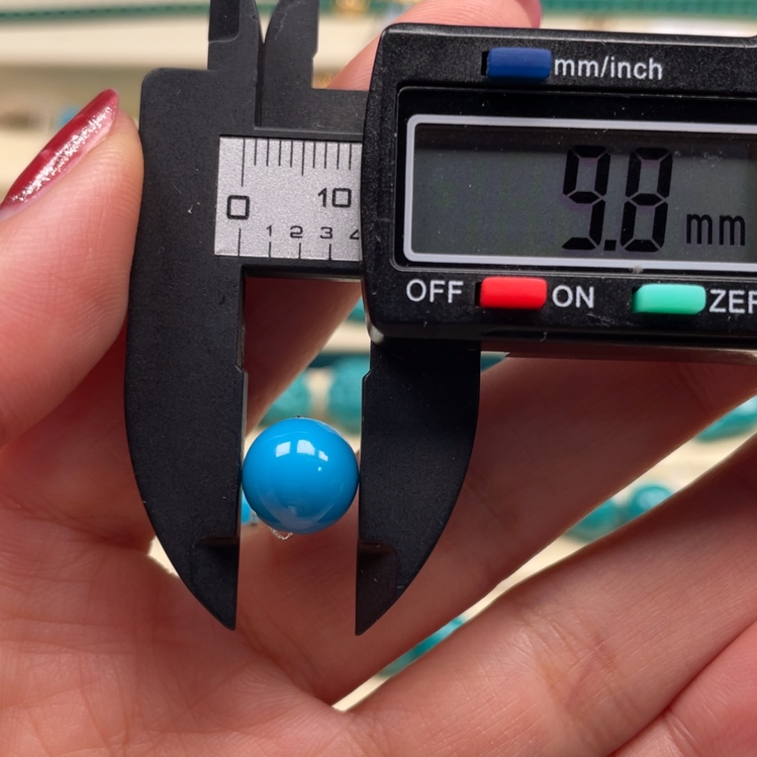 未镶嵌绿松石珠宝奇石圆珠