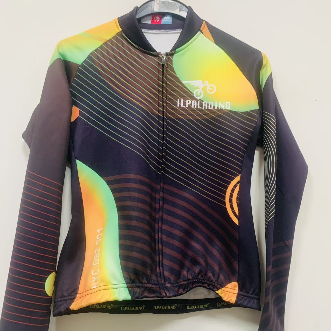SQ 2393【黄黑绿抓绒长袖男士女士】ILPALADINO专业版骑行