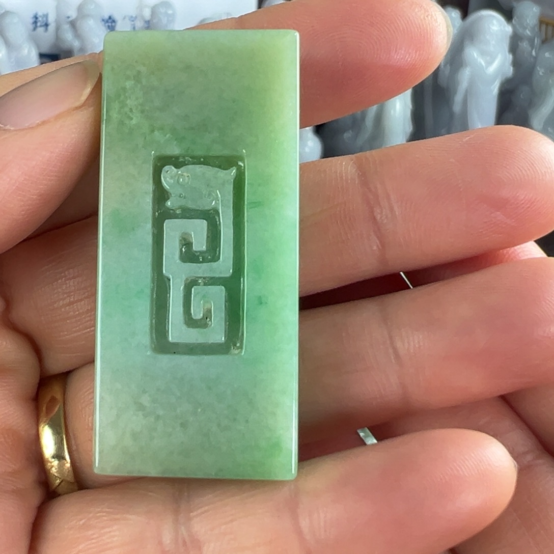 翡翠未镶嵌手镯天然翡翠挂件