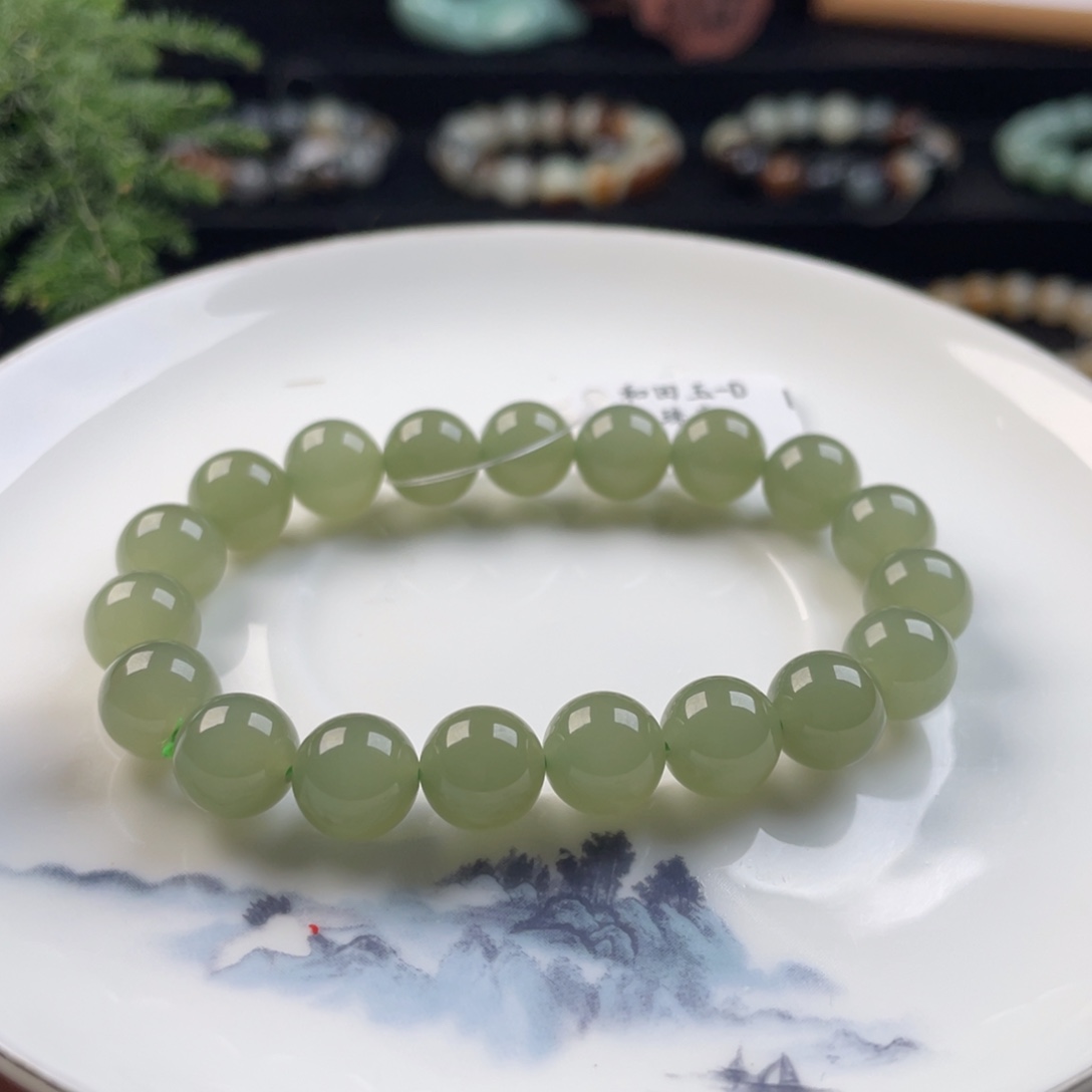 和田玉手串未镶嵌