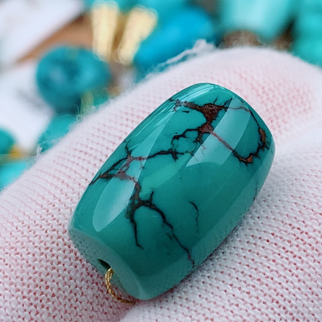 未镶嵌绿松石珠宝奇石12.3-18.8mm