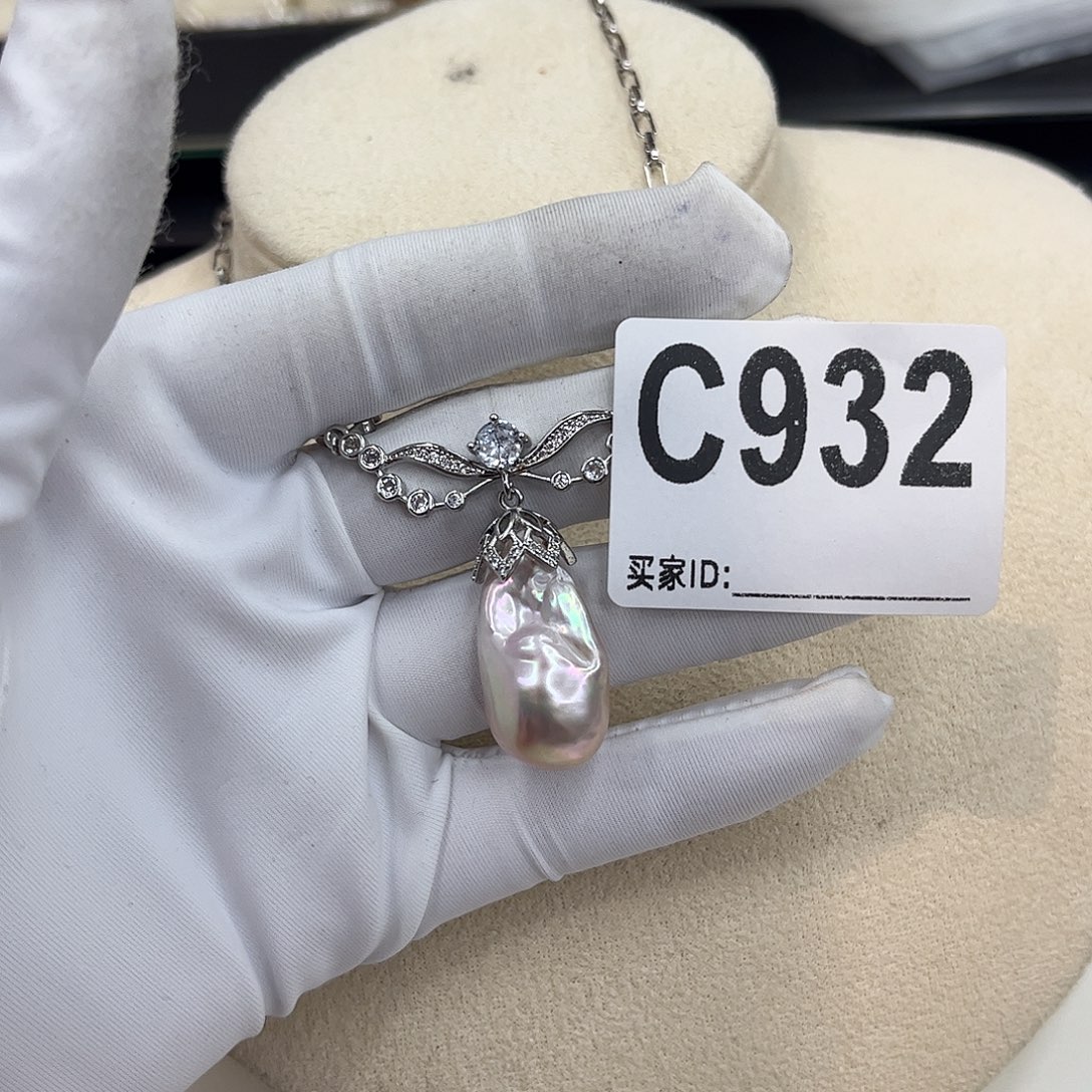 合金淡水珍珠耳饰