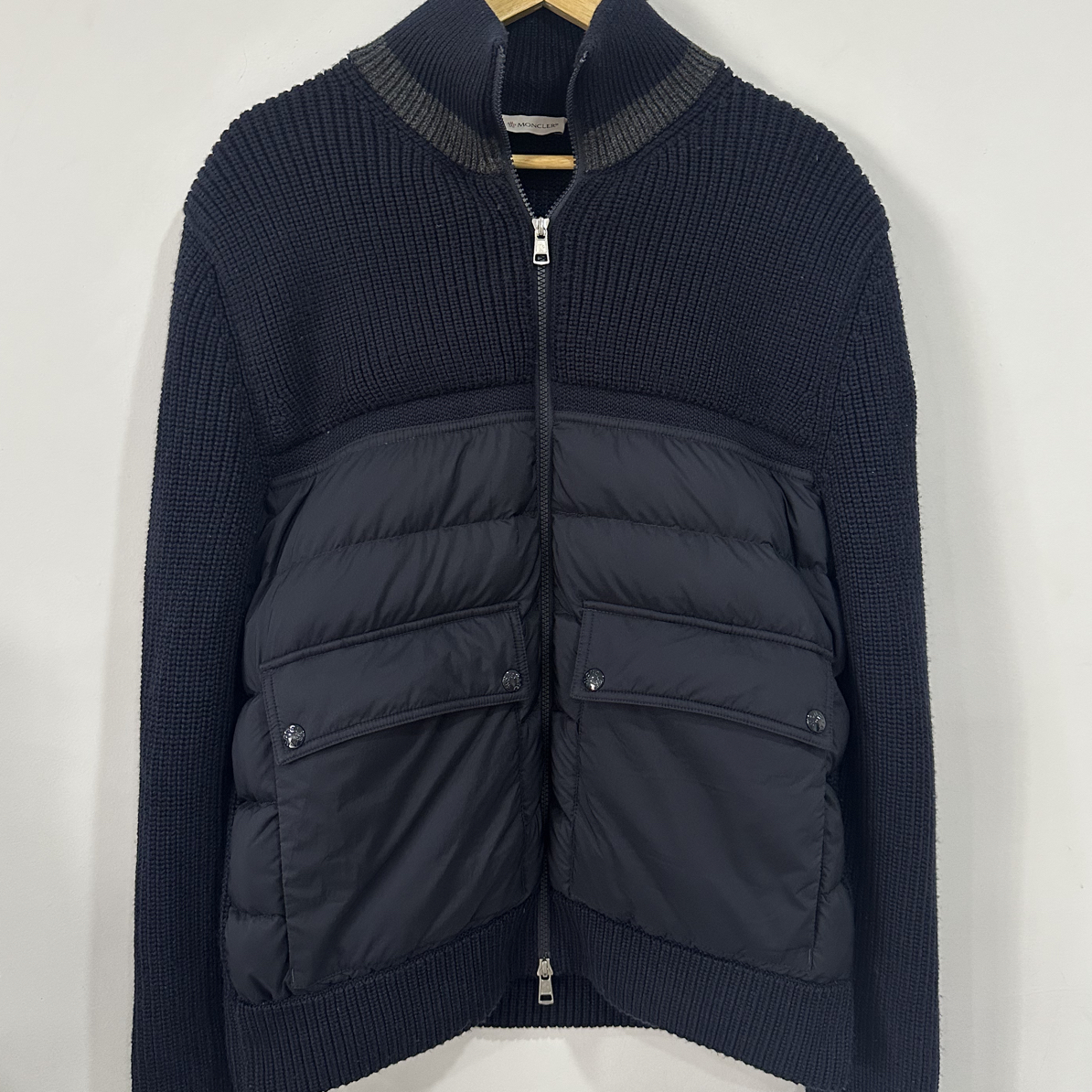 99新 MONCLER 蒙口 羽绒针织拼接羽绒服