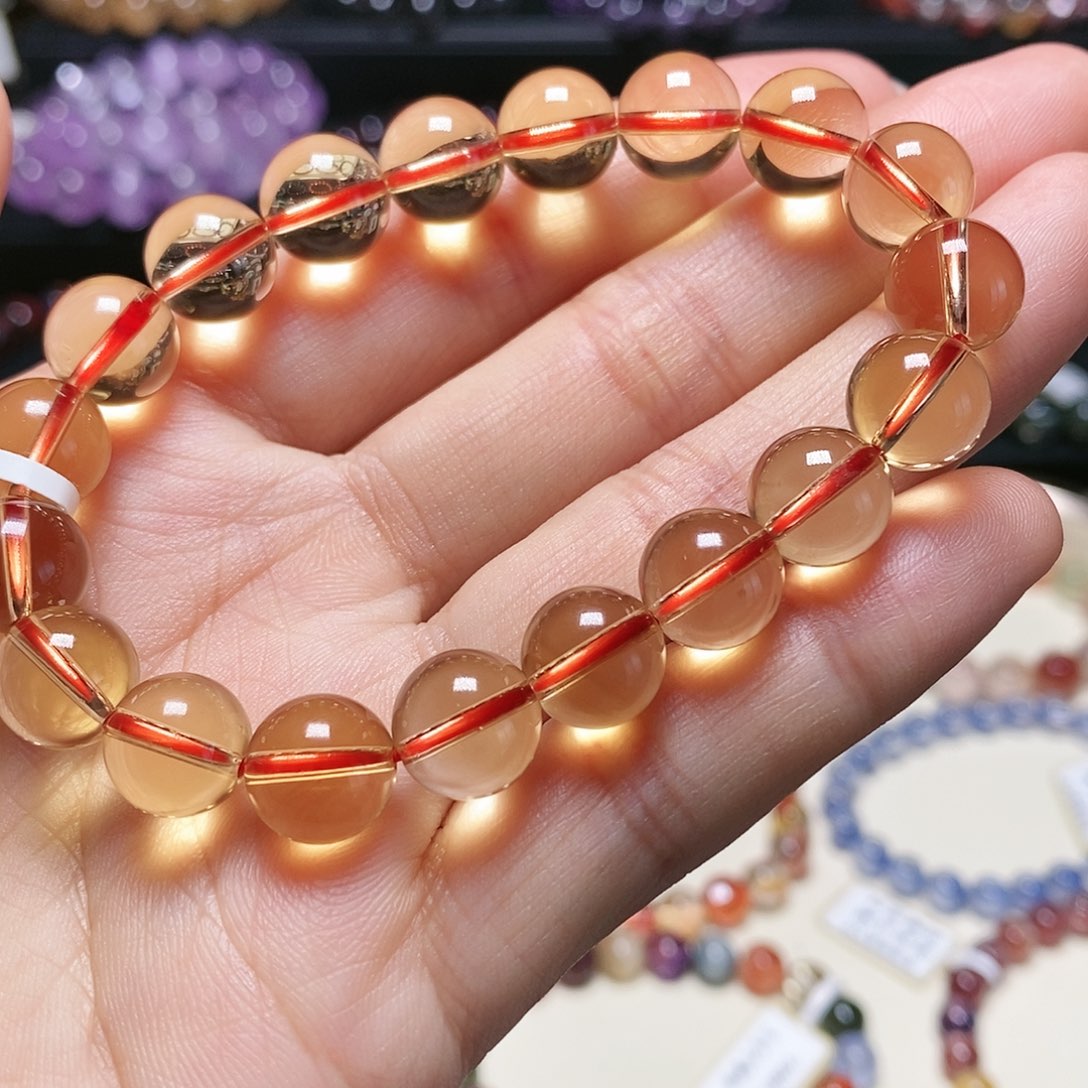 水晶手串未镶嵌黄水晶