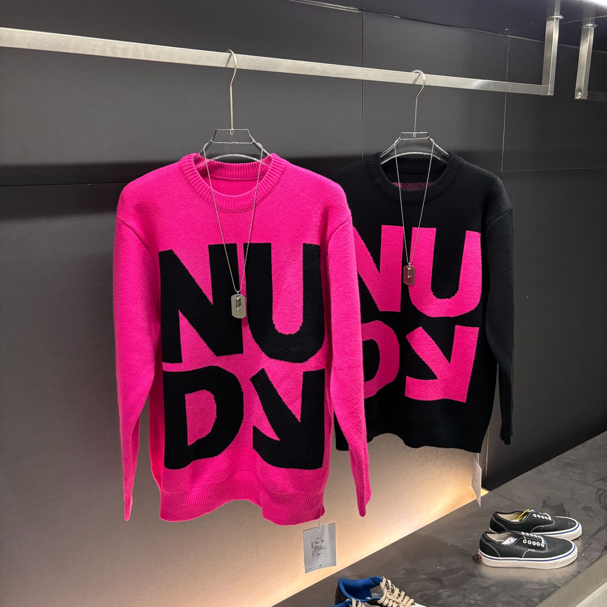 复古慵懒风毛衣男女秋冬慵懒宽松情侣套头针织衫