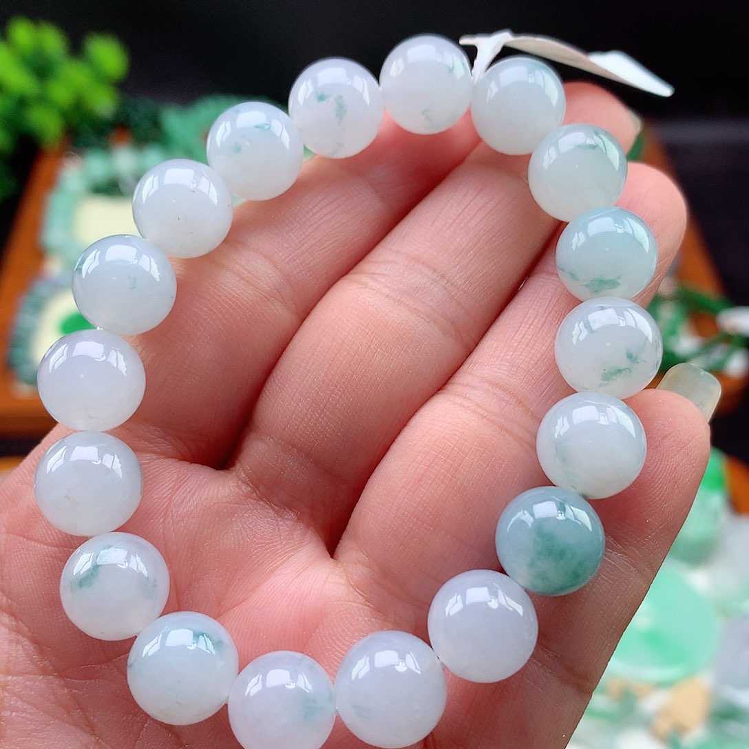 翡翠未镶嵌项链手串