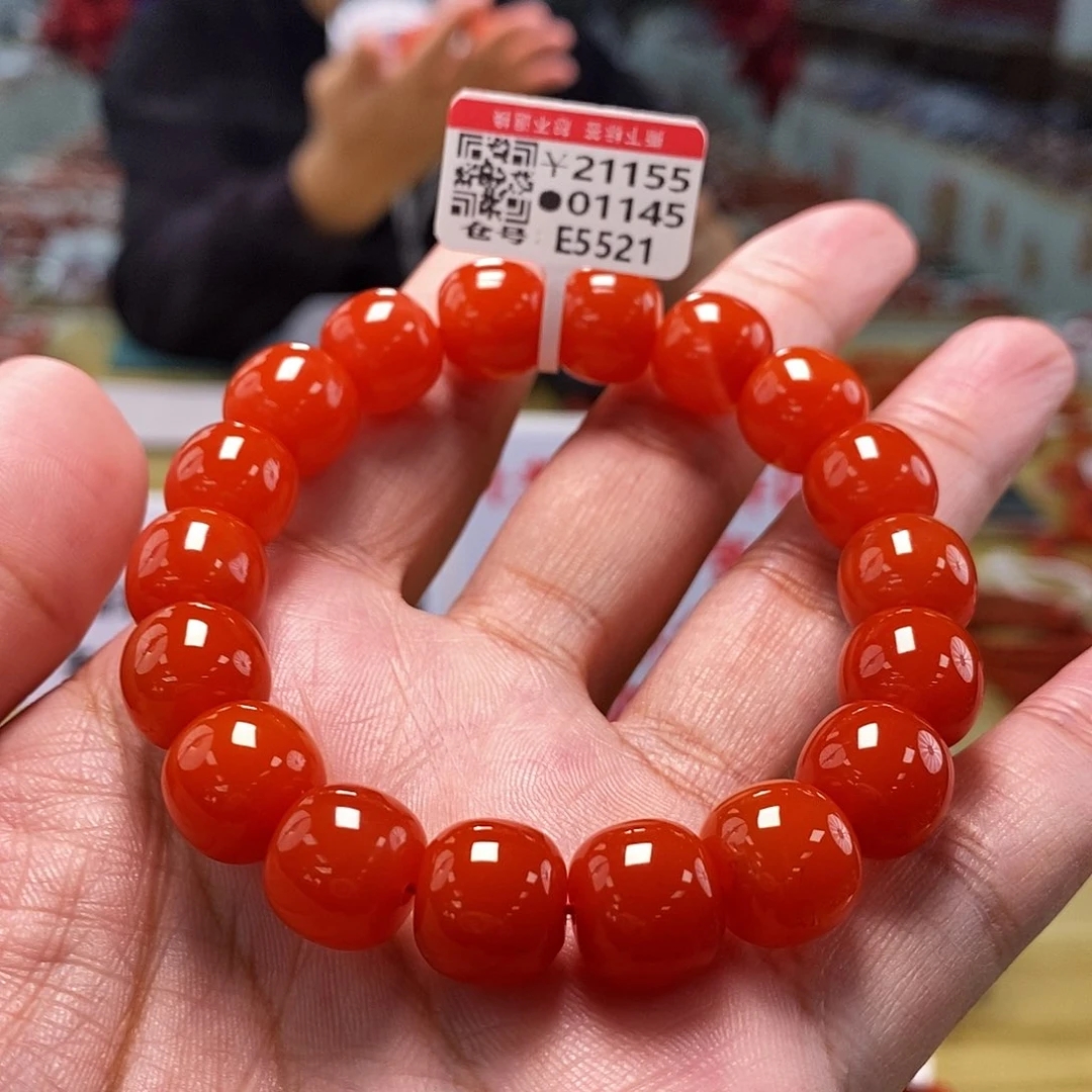 【小刘南红】保山南红滴水洞（云端）老型单圈12mm     多样性发一