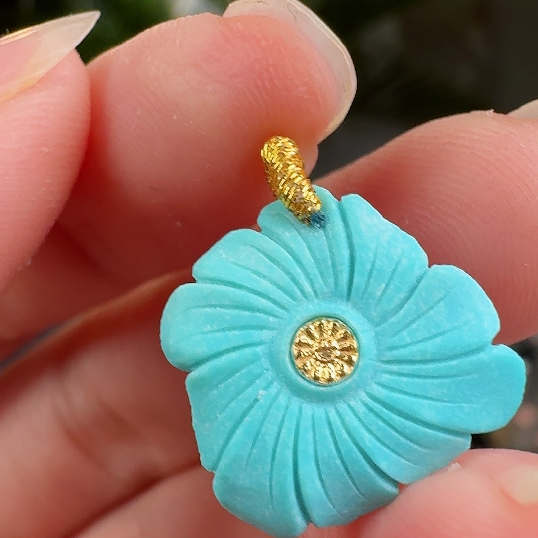 绿松石珠宝奇石未镶嵌