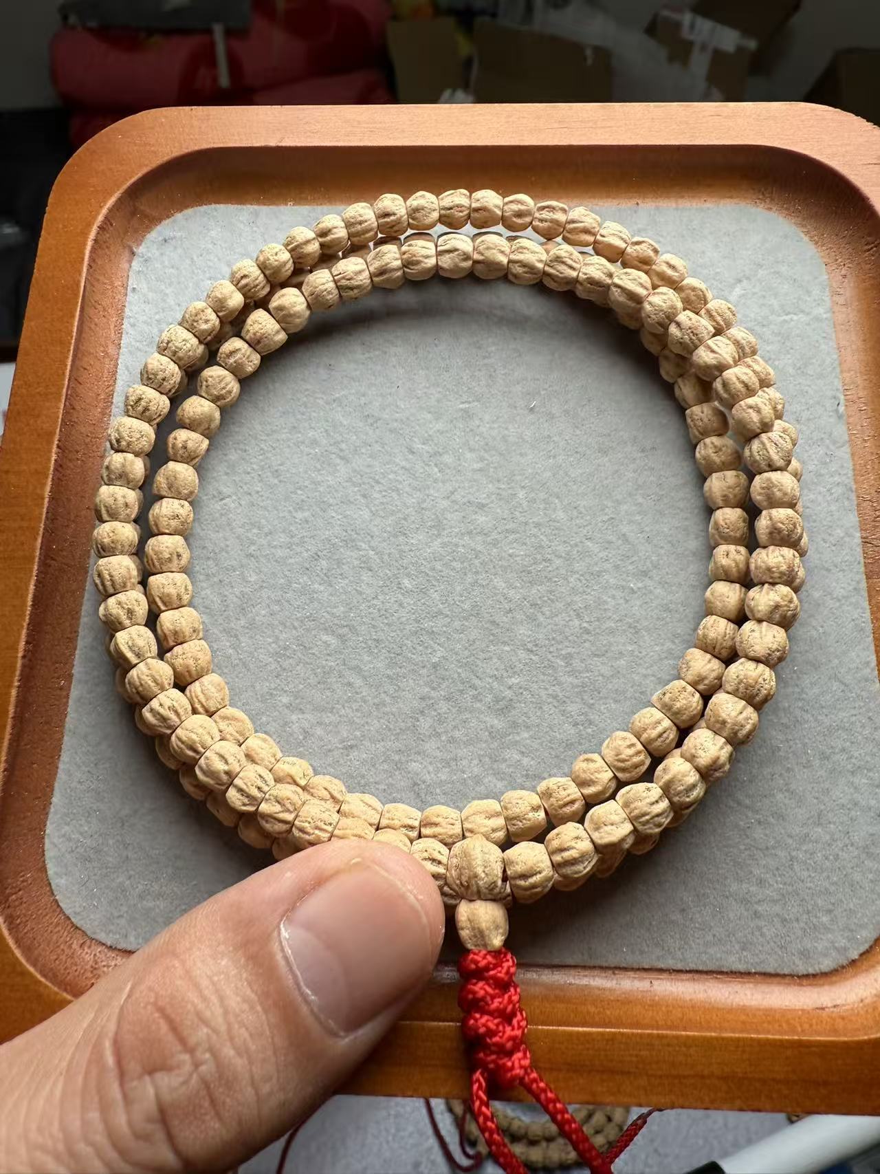 西藏热振百香籽方块龙脊顺108脖挂