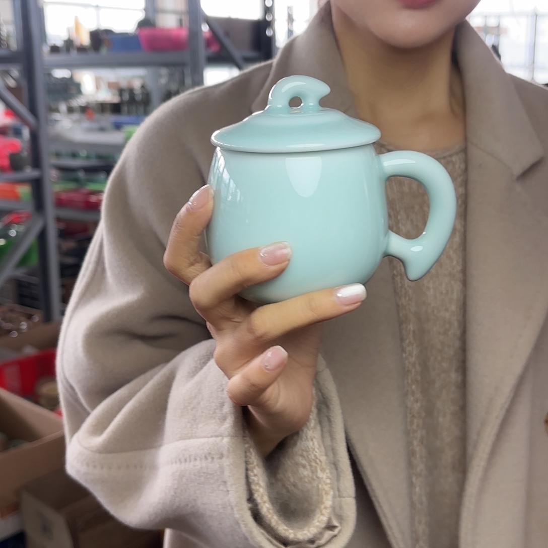 龙泉云间青瓷小米茶器