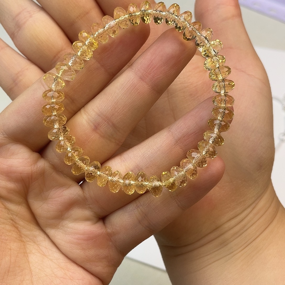 非金属手串黄水切割面款