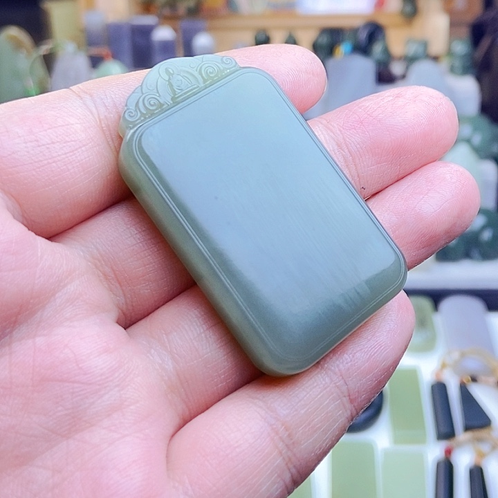 和田玉吊坠(不含链)未镶嵌