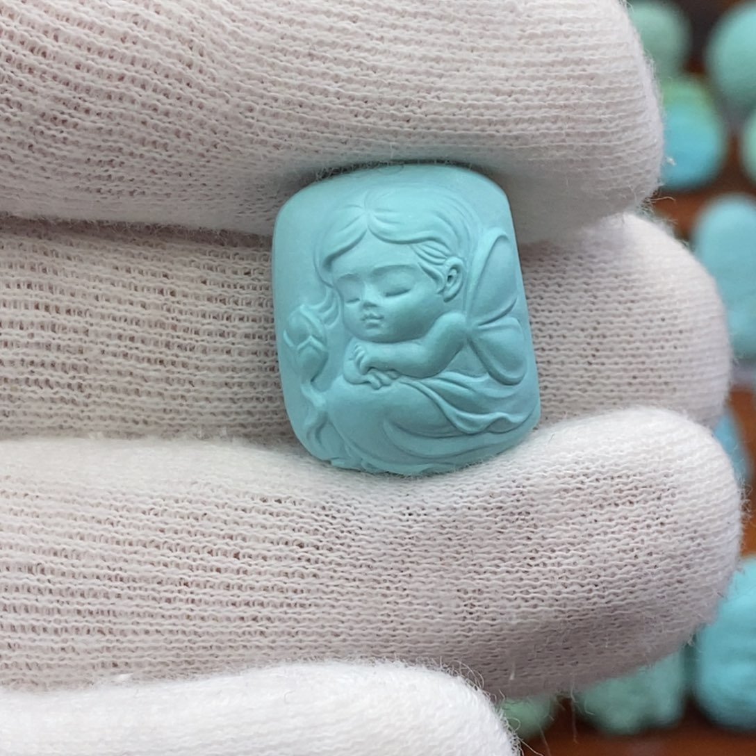 绿松石未镶嵌珠宝奇石