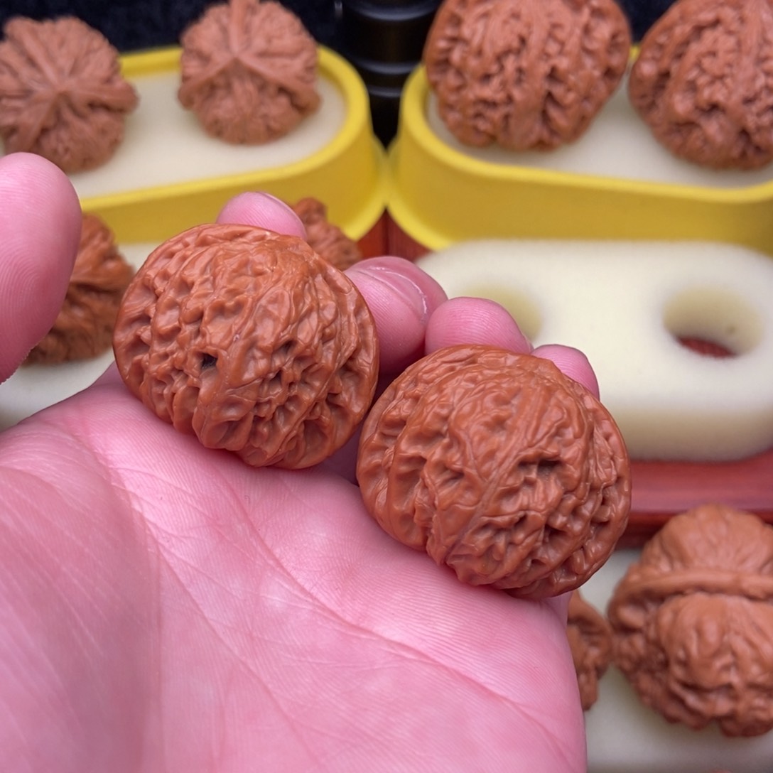 文玩核桃把件老树磨盘35