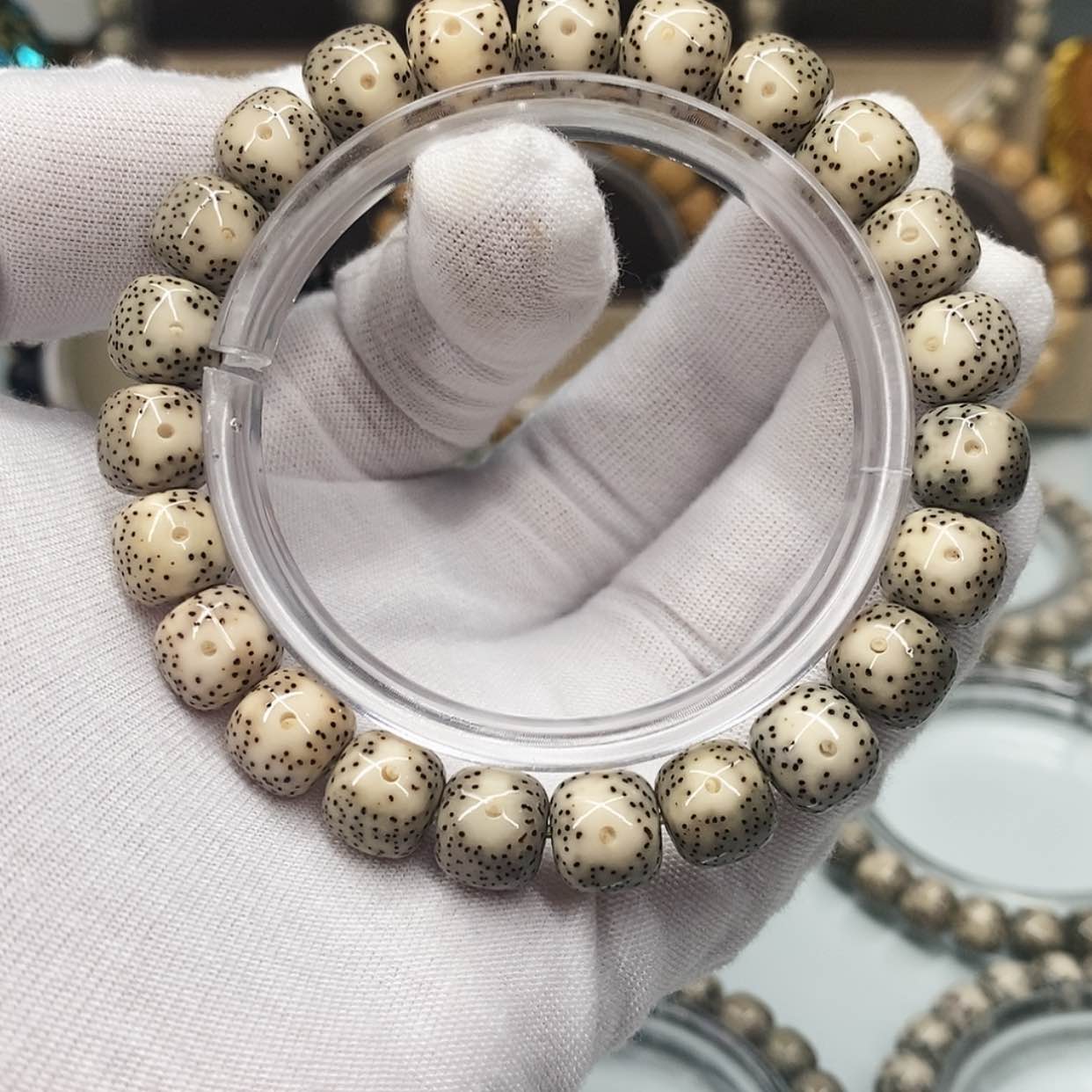 【闪购商品】星月菩提手串9×10一物一图原生态同枝糯冰大眼睛