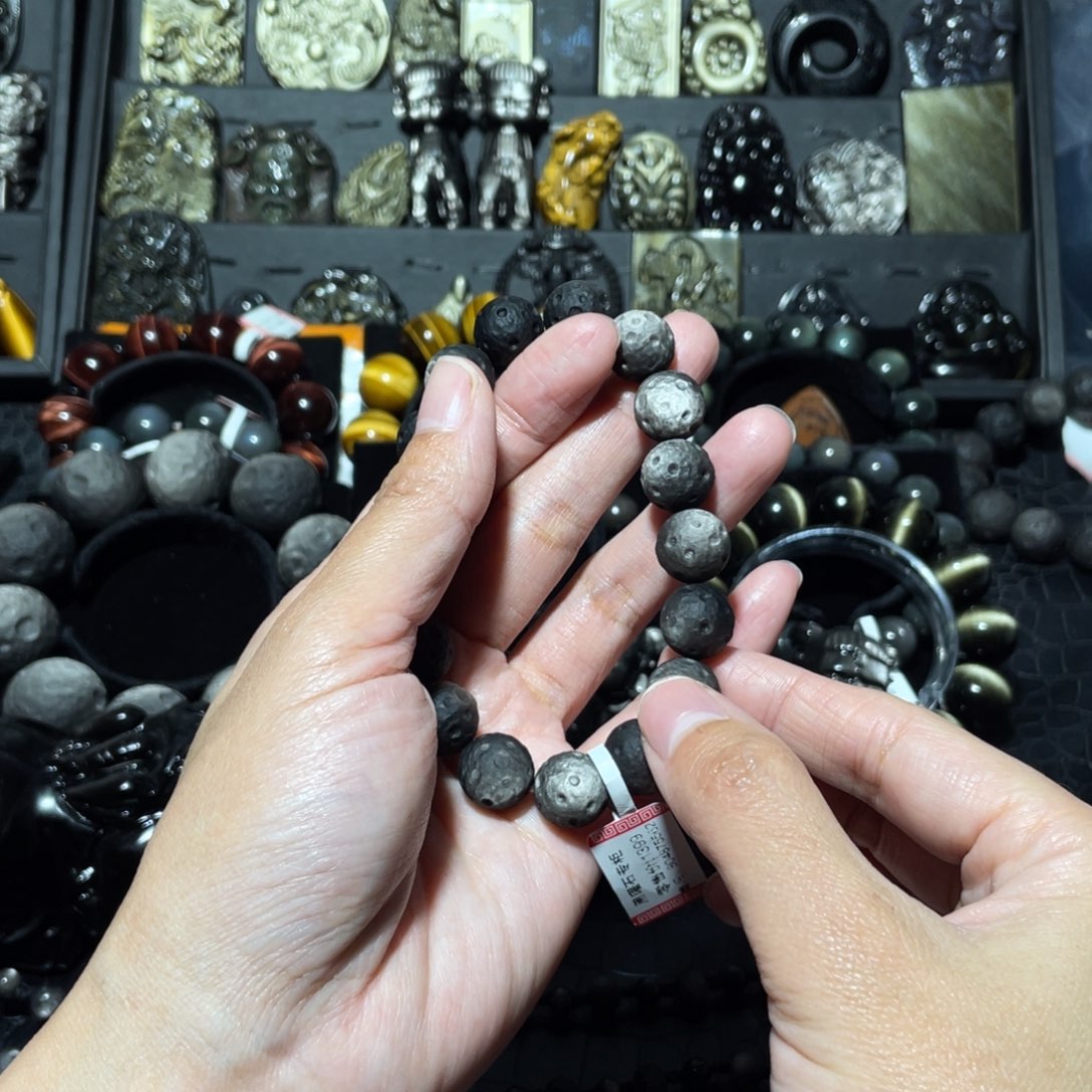 黑曜岩手链未镶嵌放**搏