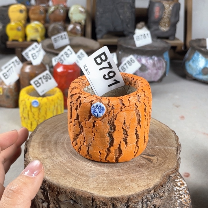 紫砂花盆爆裂mini内口5