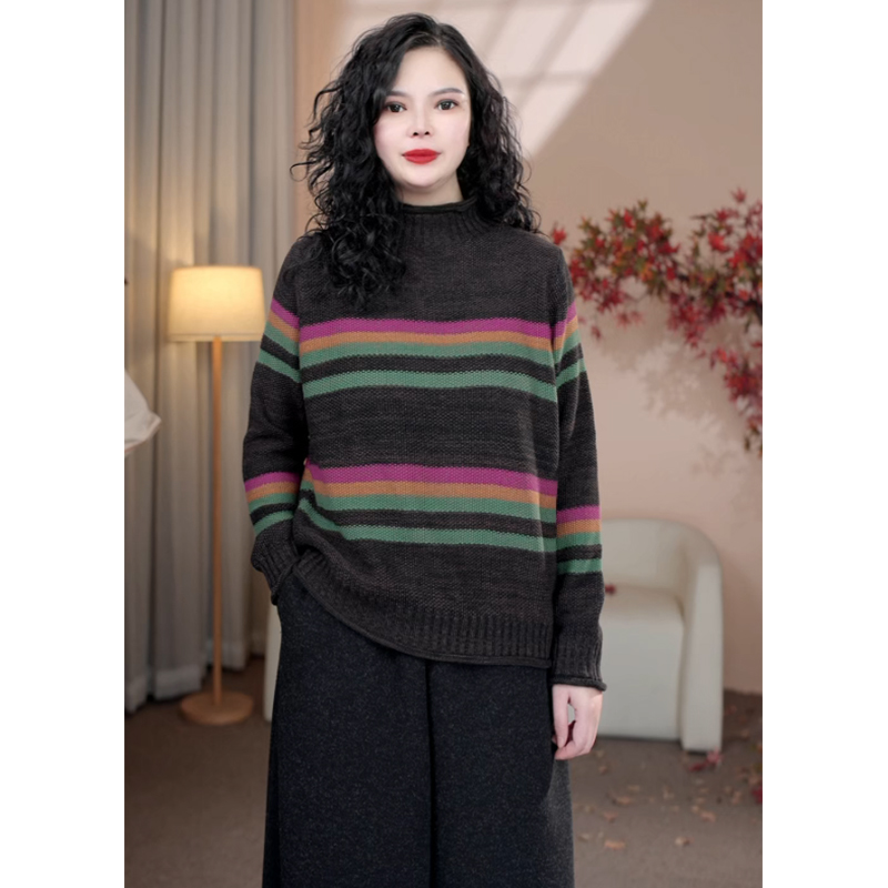 半高领针织衫毛衣女秋冬新款加厚洋气显瘦内搭上衣2292