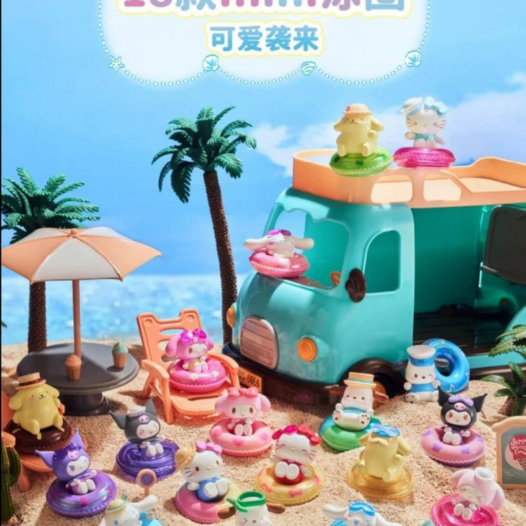 【TOP TOY】三丽鸥MINI泳圈系列萌粒潮玩盲盒手办