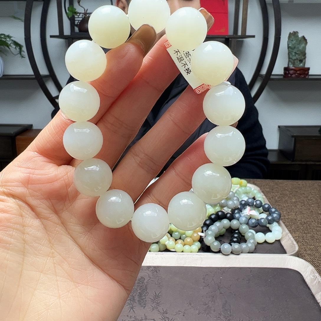 和田玉未镶嵌手链16野牛沟