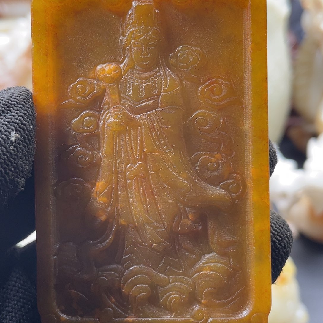 龙***新和田玉未镶嵌颈饰