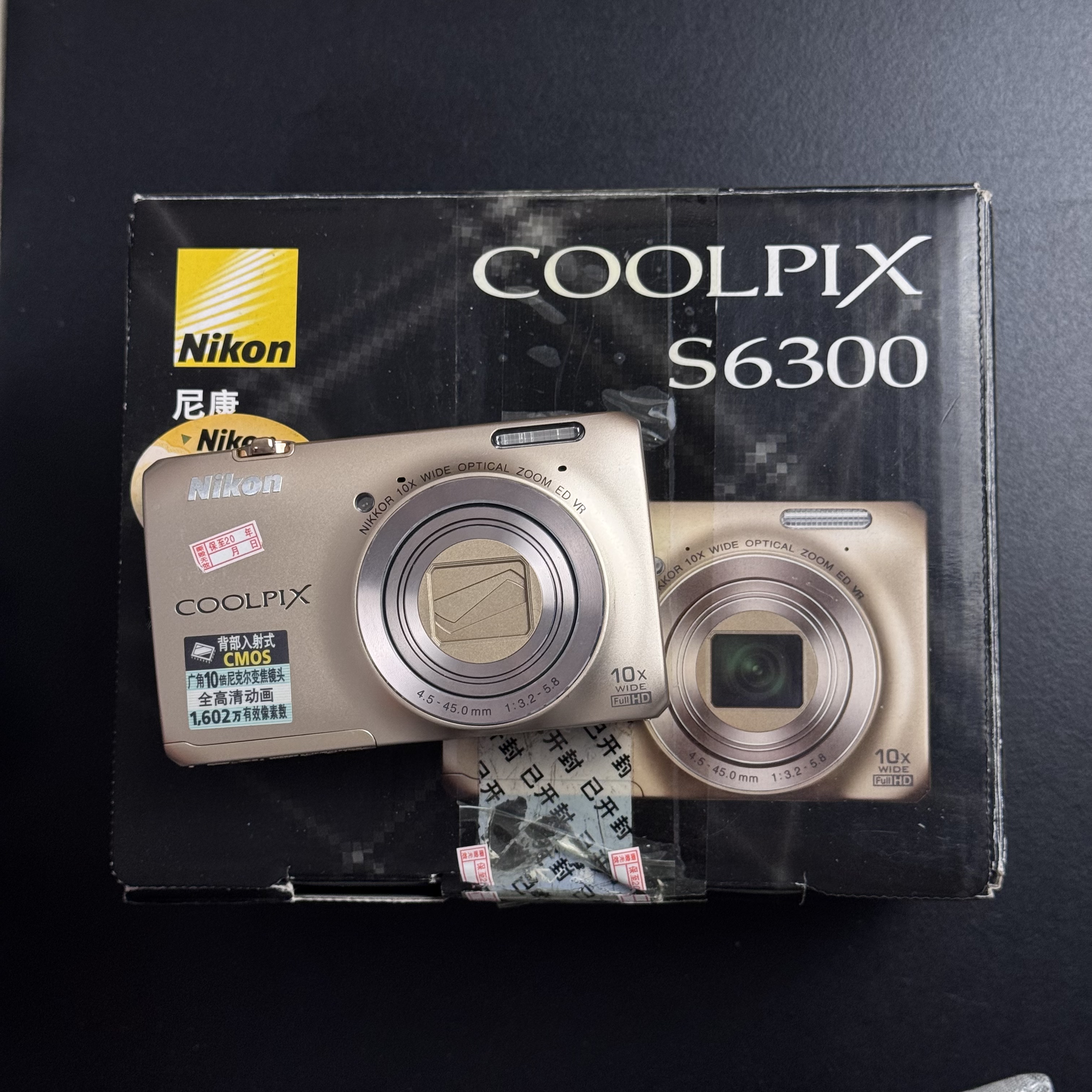 9新 Nikon/尼康 s6300-1600万像素10倍变焦长焦数码相机功能正常！