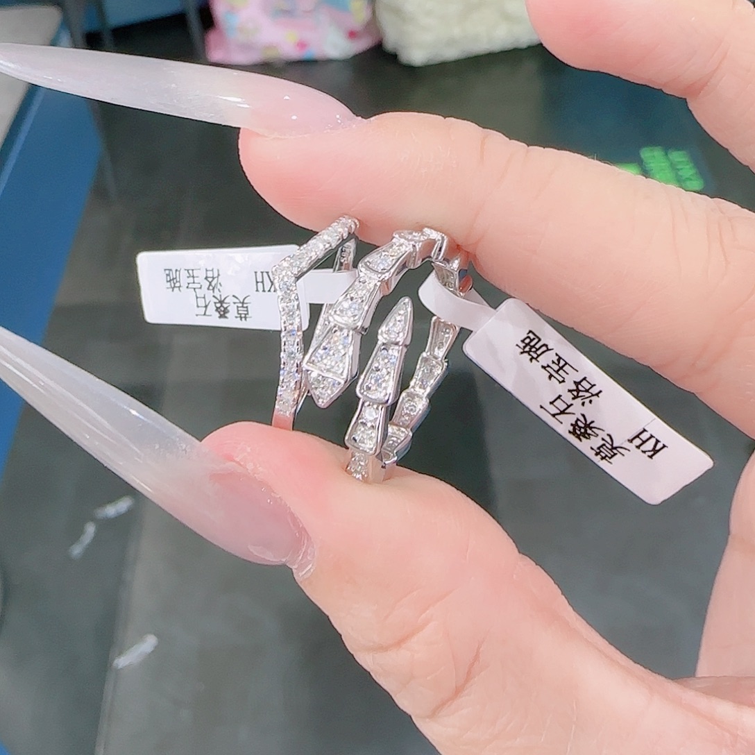 锆石铜合金925银戒指