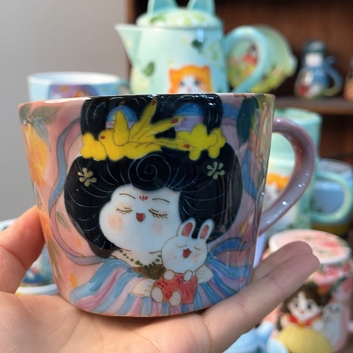 陶景德镇釉下手绘陶瓷 