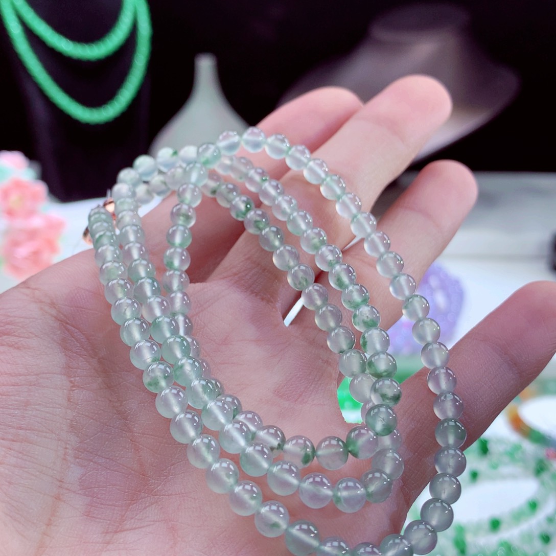 翡翠手链未镶嵌缅甸天然A货翡翠