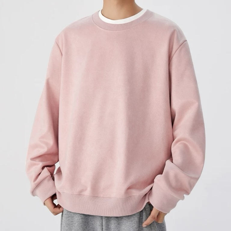 婴格朗迪YG7184成人加绒卫衣简约高级感长袖韩版秋冬百搭