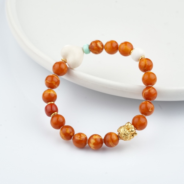 壹加师姐｜手工设计蜜蜡多宝手串多样性发一7142N