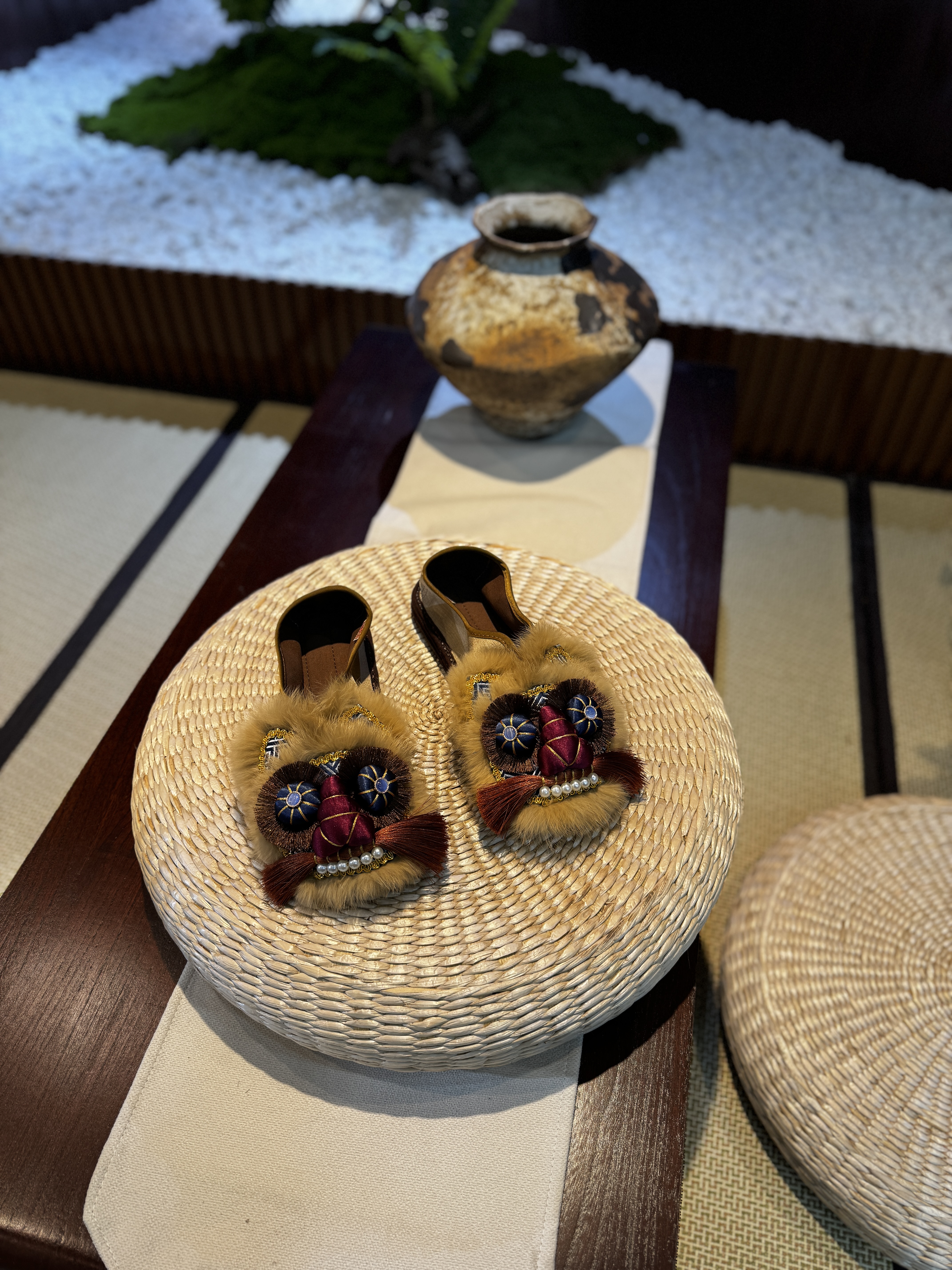 2025春上新（琥珀）气质新中式时尚复古经典重工百搭低帮手工布鞋